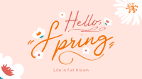 Hello Spring Greeting Animation Image Preview