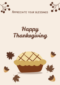 Thanksgiving Pie  Poster Design