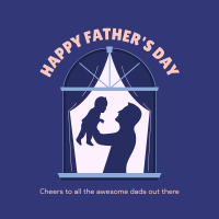 Father & Child Window Instagram Post Design