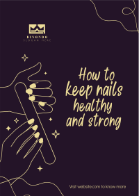 How to keep nails healthy Flyer Image Preview