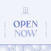 Classy Open Now Instagram post Image Preview