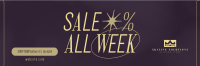 Minimalist Week Sale Twitter Header Image Preview