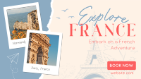French Adventure Facebook Event Cover Design