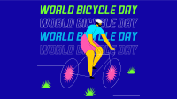 Happy Bicycle Day Animation Design