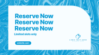 Reserve Now Marble Facebook event cover Image Preview