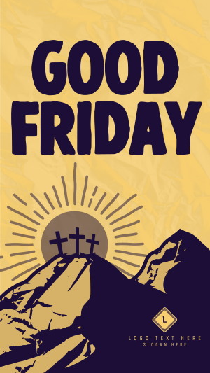 Good Friday Golgotha Instagram story Image Preview