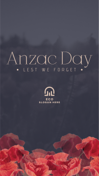 Anzac Flowers Instagram story Image Preview