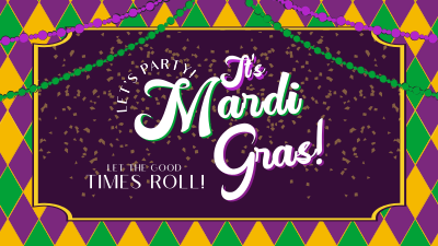 Mardi Gras Party Facebook event cover Image Preview