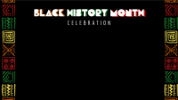 Black History Celebration Zoom background Image Preview