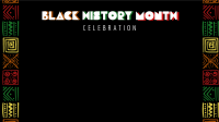 Black History Celebration Zoom Background Image Preview