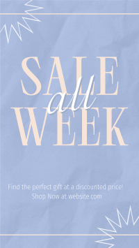 Minimalist Week Discounts Instagram story Image Preview