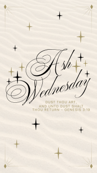 Simple Elegant Ash Wednesday Instagram story Image Preview