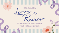 Feminine Customer Review Facebook Event Cover Design