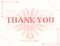 Generic Shapes Thank You Card Design