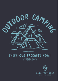 Rustic Camping Flyer Image Preview