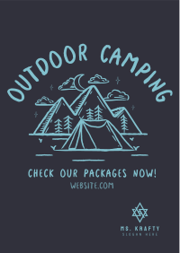 Rustic Camping Flyer Image Preview