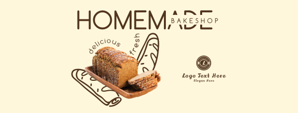 Homemade Bakeshop Facebook Cover Design Image Preview