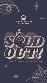 Minimal Funky Sold Out TikTok video Image Preview