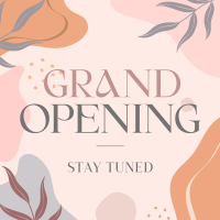 Elegant Leaves Grand Opening Instagram Post Design