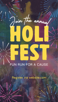 Holi Fest Fun Run Instagram Reel Preview