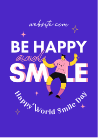 Be Happy And Smile Flyer Design