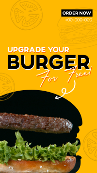 Free Burger Upgrade TikTok video Image Preview