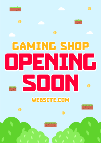 Game Shop Opening Poster Image Preview