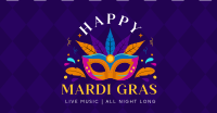 Mardi Gras Party Facebook ad Image Preview