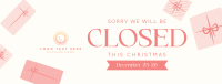 Christmas Closed Holiday Facebook cover Image Preview