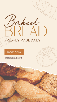 Baked Bread Bakery YouTube Short Image Preview