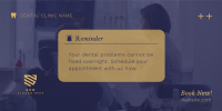 Dental Appointment Reminder Twitter post Image Preview