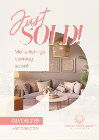 Contemporary Just Sold Flyer Design