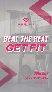 Summer Fitness Program Instagram Story Design