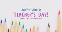 Teacher's Day Color Pencil Facebook ad Image Preview