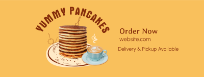 Delicious Breakfast Pancake  Facebook cover Image Preview