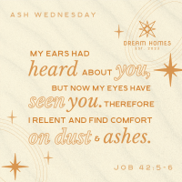 Lines and Squares Ash Wednesday Instagram post Image Preview