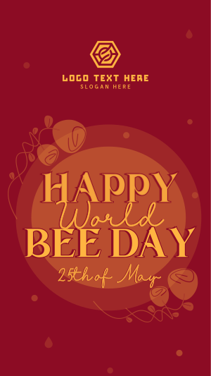 Happy World Bee Instagram story Image Preview