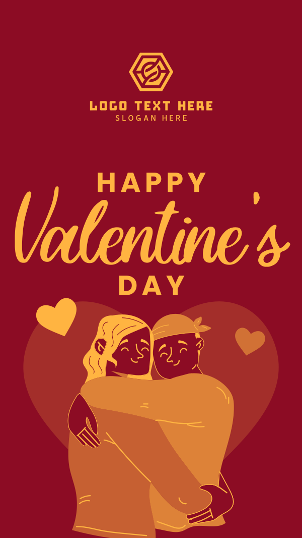 Valentines Couple Instagram Story Design Image Preview