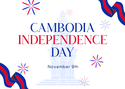 Cambodia Independence Festival Postcard Image Preview