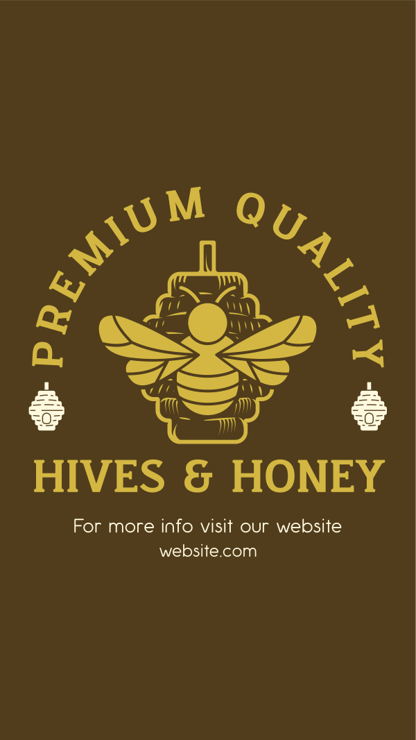 High Quality Honey Facebook Story Design