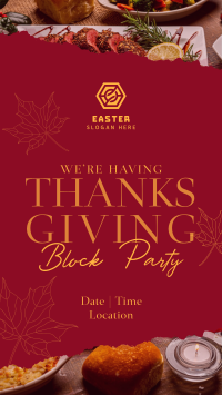 Elegant Thanksgiving Party Instagram story Image Preview