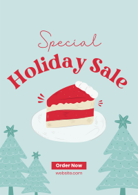 Special Holiday Cake Sale Flyer Design