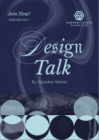 Modern Design Talk Poster Image Preview