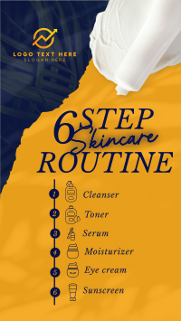 6-Step Skincare Routine TikTok video Image Preview