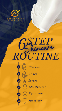 6-Step Skincare Routine TikTok Video Image Preview