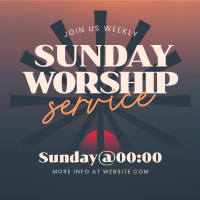 Sunday Worship Instagram post Image Preview