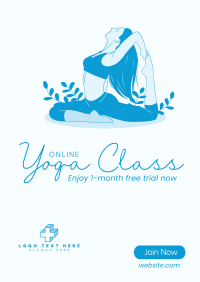 Online Yoga Class Poster Image Preview