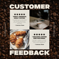 Modern Coffee Shop Feedback Instagram post Image Preview