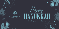 Elegant Hanukkah Night Twitter post Image Preview