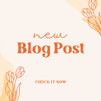 New Blog Post Alert Instagram Post Design